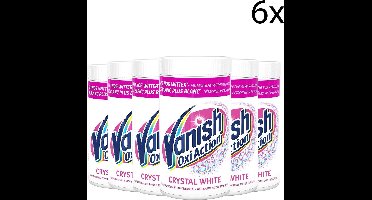 Vanish Oxi Action Crystal White Base Poeder - Voor Witte Was - 1,5kg x6