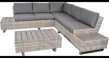 Loungehoekset Valencia - Smoke grijs