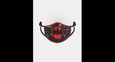 DC Comics Batman Masker Logo Zwart/Rood