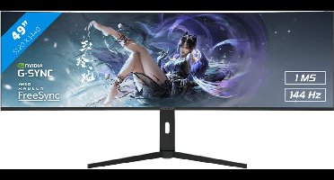 RAIDER DWQHD GAMING - IPS - 144Hz - Curved - 1ms - 49 Inch
