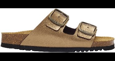 Scholl Sandalen 2 Riemen Josephine Gemetalliseerd Synthetisch Leer - Goud