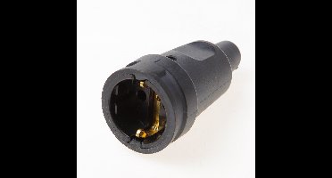 Kopp Rubber Contraststekker Met Aardingspin Zwart - 1804.1600.4 - E3M9E