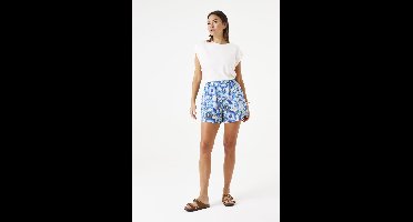 GARCIA Dames Print Shorts Blauw