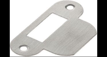 Sluitplaat rvs afger.loopslot woningbouwslot