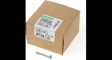 Hoenderdaal QZ Spaanplaatschroef cilinderkop verzinkt pozidriv 5.0x40mm (per 200 stuks)