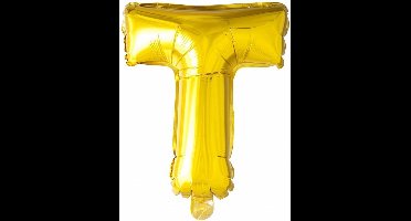 Wefiesta Folieballon Letter 't' 16 Cm Goud
