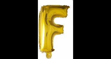 Wefiesta Folieballon Letter F 41 Cm Goud