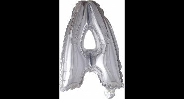 Wefiesta Folieballon Letter A 41 Cm Zilver