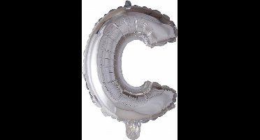 Wefiesta Folieballon Letter C 41 Cm Zilver