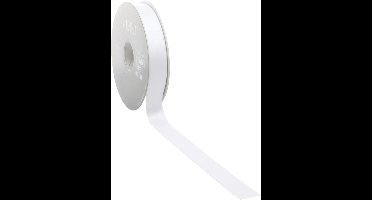 Wit Satijnlint | zeer luxe kwaliteit |6 mm / 50 mtr.