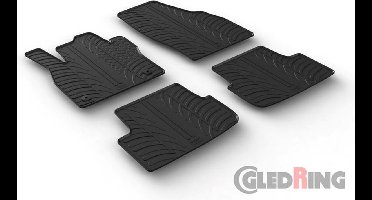Gledring Rubbermatten passend voor Seat Ibiza 6F 5-deurs 6/2017- & Seat Arona 11/2017- (T profiel 4-delig + montageclips)