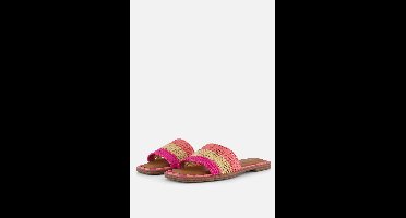 Tamaris Slippers roze Textiel - Dames - Maat 38