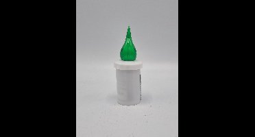 Led kaars - S5 - Groen - 1440 branduren - Inclusief batterijen - Flikkerend vlam - Grafkaars - Graflichtje - Herdenkingslicht