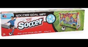 Voetbaldoel met puntenscherm voetbal speelgoed voor kinderen.