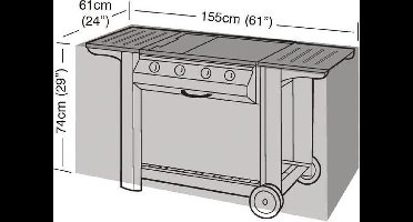 Garland Barbecuehoes (155x61x74cm) groen - Polyetheen - - groen