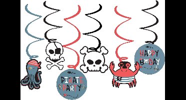 Hangdecoratie - Pirate Party - 6 stuks