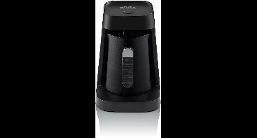 Arzum OKKA Minio Jet Turks Koffiezetapparaat OK0017-0500 | Zwart/Chroom - Dubbelzijdige koffiepot - 1-5 kopjes - 480W