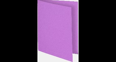 Exacompta 10x FLASH 80 - Pak van 100 inlegmappen - Lila - 150008E