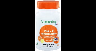 Vitortho Zink & C Kind - 2 x 30 zuigtabletten - Voordeelverpakking