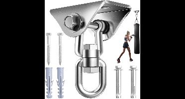 Boraboi ® Robuuste 360° Draaibare Plafondhaak voor Zware Lasten, Binnen en Buiten Gebruik