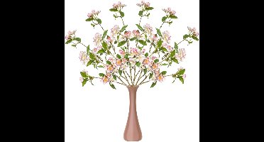 Emerald Kunstbloemen Kersen bloesems - 6x - 90 cm - lichtroze - Kunst zijdebloemen