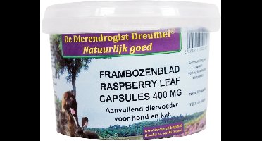 Dierendrogist Frambozenblad Capsules 400 MG 100 ST