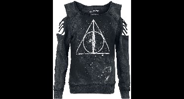 Harry Potter Deathly Hallows Dames Sweatshirts - zwart - XL