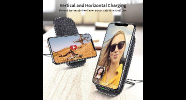 ESR Draadloze oplader voor iPhone XR Qi Donker Grijs