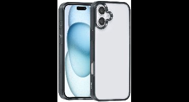 TUNIQ telefoonhoesje voor Apple iPhone 16 Plus - Siliconen backcover - Zwart