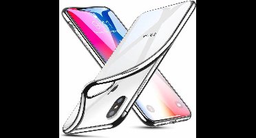 ESR iPhone 8 Plus hoesje ultradun galvanische Zilver zijkant zacht TPU