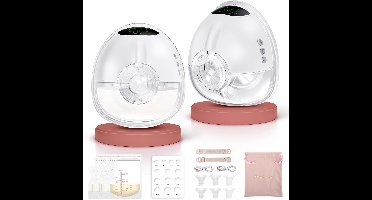 Borstkolf Electrisch Dubbel - Elektrische Borstkolf - Draadloze - Handsfree -Wit