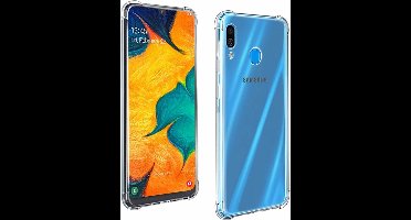 Ntech Hoesje Geschikt Voor Samsung Galaxy A40 Transparant Anti Shock Back hoesje