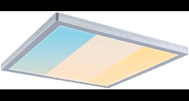 LED-paneel Atria Shine IP44 hoekig 298x298mm 15,7W 2100lm 3000 - 6500K Chroom mat