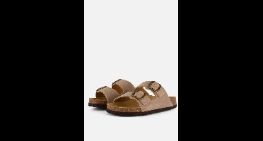 Scholl Sandalen Josephine 2 Riemen Synthetische Leer Vrouwen - Donkerbeige