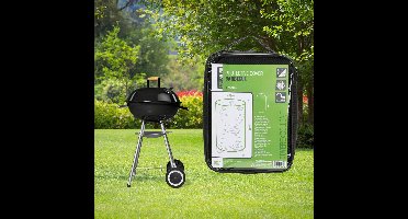 Pro Garden Barbecue afdekhoes - zwart - polyester - 70 x 80 cm - waterdicht - UV-bescherming - BBQ hoes