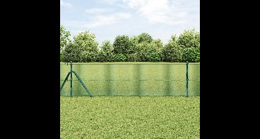 vidaXL - Gelast - draadhek - Groen