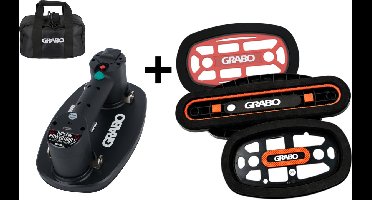 GRABO Plus in Tas + 3x GRABO Seals - Slender Seal, Rock Seal & Brace Seal - Elektrische draagbare vacuümzuiger - Handgereedschap - Hefvermogen 120 kg