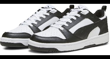 PUMA Rebound v6 Low Unisex Sneakers - Puma White-Puma Black-Puma White