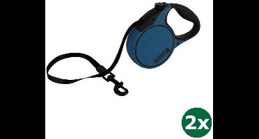Kong rollijn voor hond terrain blauw 2x 5 mtr tot 50 kg