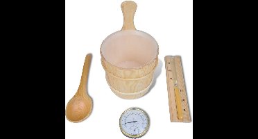 vidaXL 5-delige Sauna-accessoireset