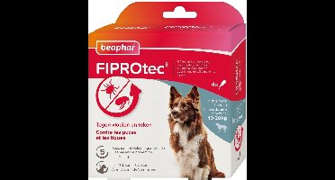 Beaphar Fiprotec Vlooien- en Tekenmiddel Hond 10-20 kg - 4 Pipetten