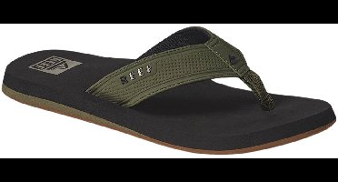Reef The Layback black/Olive Heren Slippers - Zwart/Olijfgroen - Maat 46