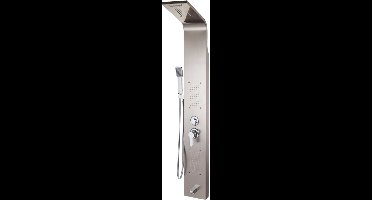 Luxe douchepaneel - Regendouche 5 in 1 - Met thermostaatkraan - RVS - Regenval & Massagestralen - Wandmontage