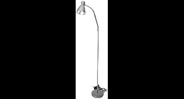 Gerimport Vloerlamp - staand - grijs - 140 cm - op voet - leeslamp / sfeerverlichting