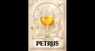 Metalen Wandbord Reclame Sign - Petrus Clavis Ad Callum - Belgisch Bier (ideaal voor Man Cave Bar Pub Cafe Horeca Restaurant)