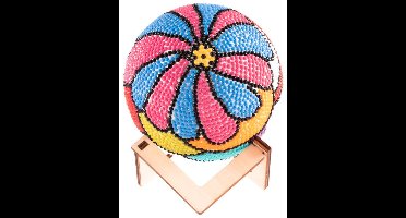 Jonotoys Diamond Painting 3D bal knutselset 10cm multi kleuren.