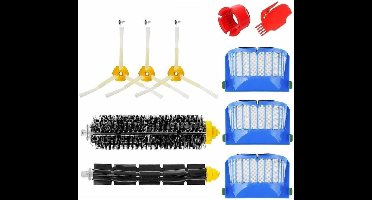Geschikt voor Roomba 600-serie borstelset - Een set van 10 accessoires (zijborstels, filters, reinigingsborstels, enz.) voor robotstofzuigers.