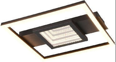 REALITY WHEELER - Plafondlamp - Zwart mat - incl. 1x SMD 16 W - Wandmontage