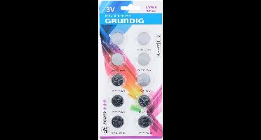 Grundig Knoopcel Batterijen 10st - Metaal