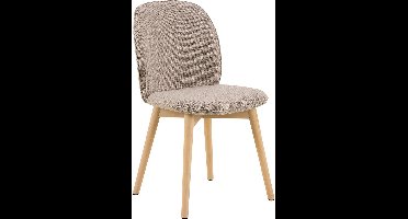 Giga Living Eetkamerstoel Sterridge Monza - Beige - Stof - 49x56x89 cm - Set van 2